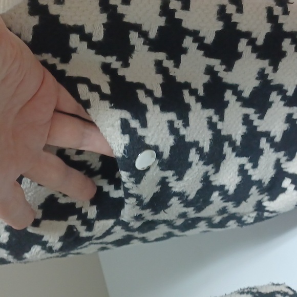 Tory Burch Disigner Copy Black and White Coat Size S - Picture 5 of 15